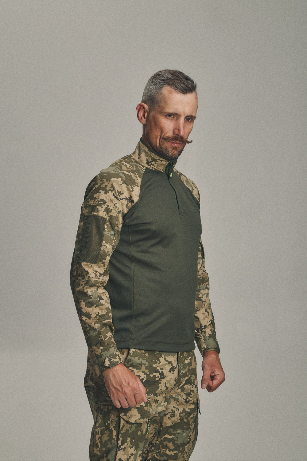 Тактична сорочка Ubacs UA (Лакоста піке хакі) з довгими рукавами ріп-стоп PL піксель