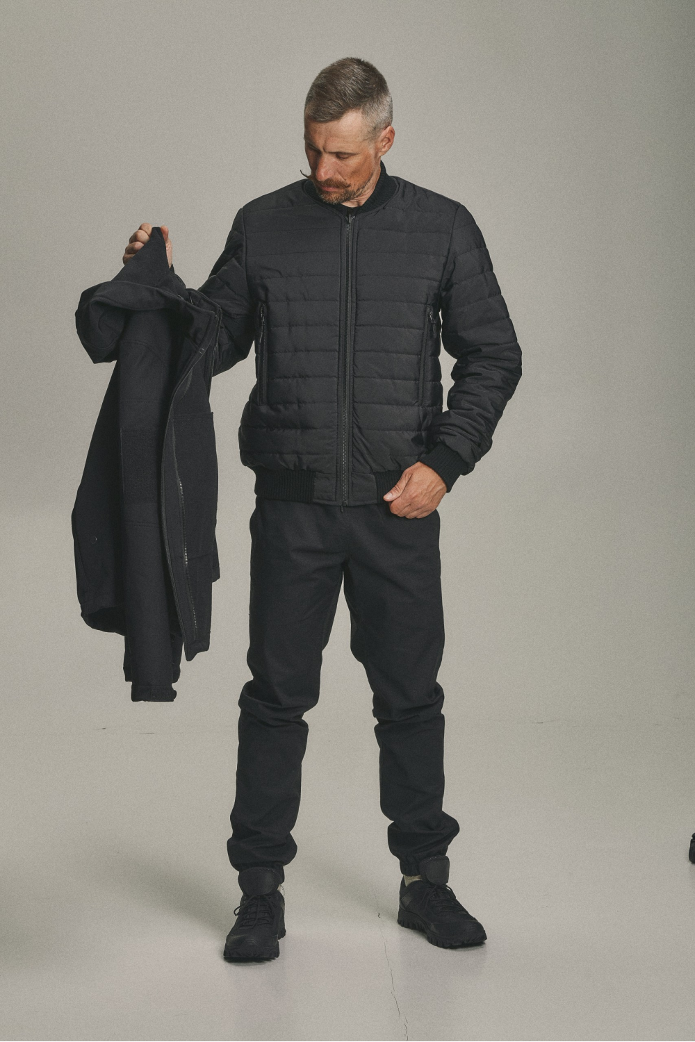 Зимова куртка Soft Shell 3 в 1 (UA) чорний