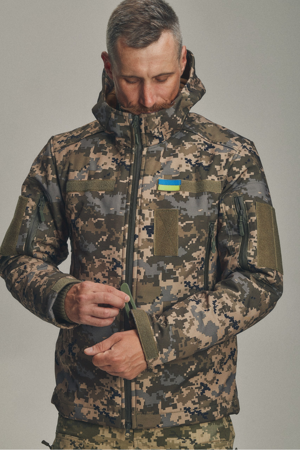 Зимова куртка Soft Shell 3 в 1 (UA) піксель