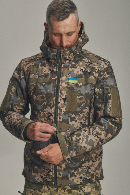 Зимова куртка Soft Shell 3 в 1 (UA) піксель