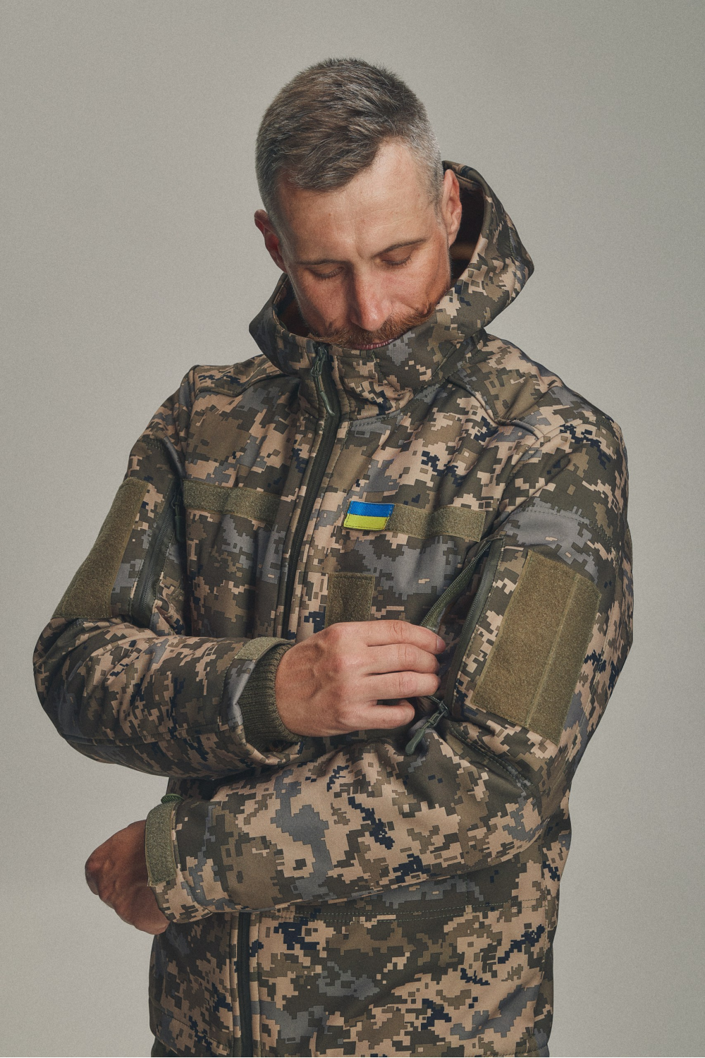 Зимова куртка Soft Shell 3 в 1 (UA) піксель