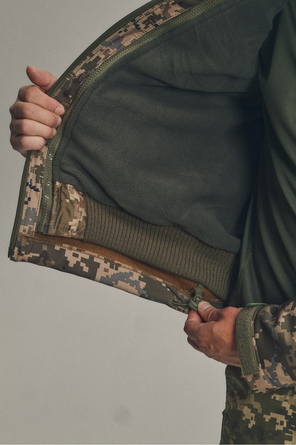 Зимова куртка Soft Shell 3 в 1 (UA) піксель