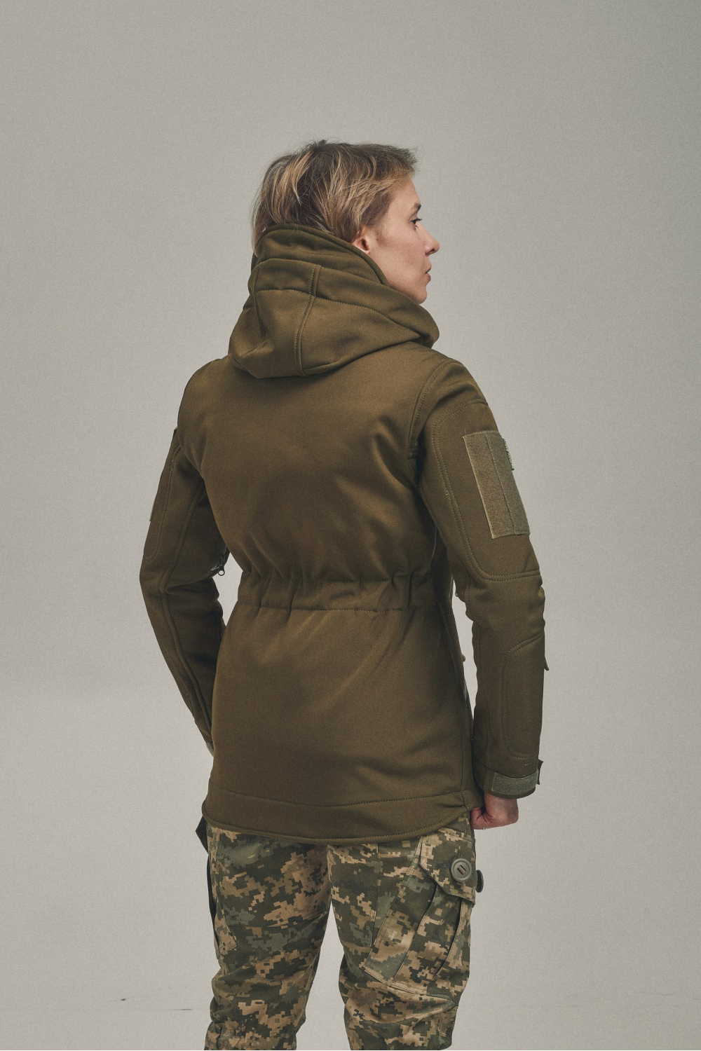 Зимова жіноча куртка Soft Shell 2 в 1 хакі