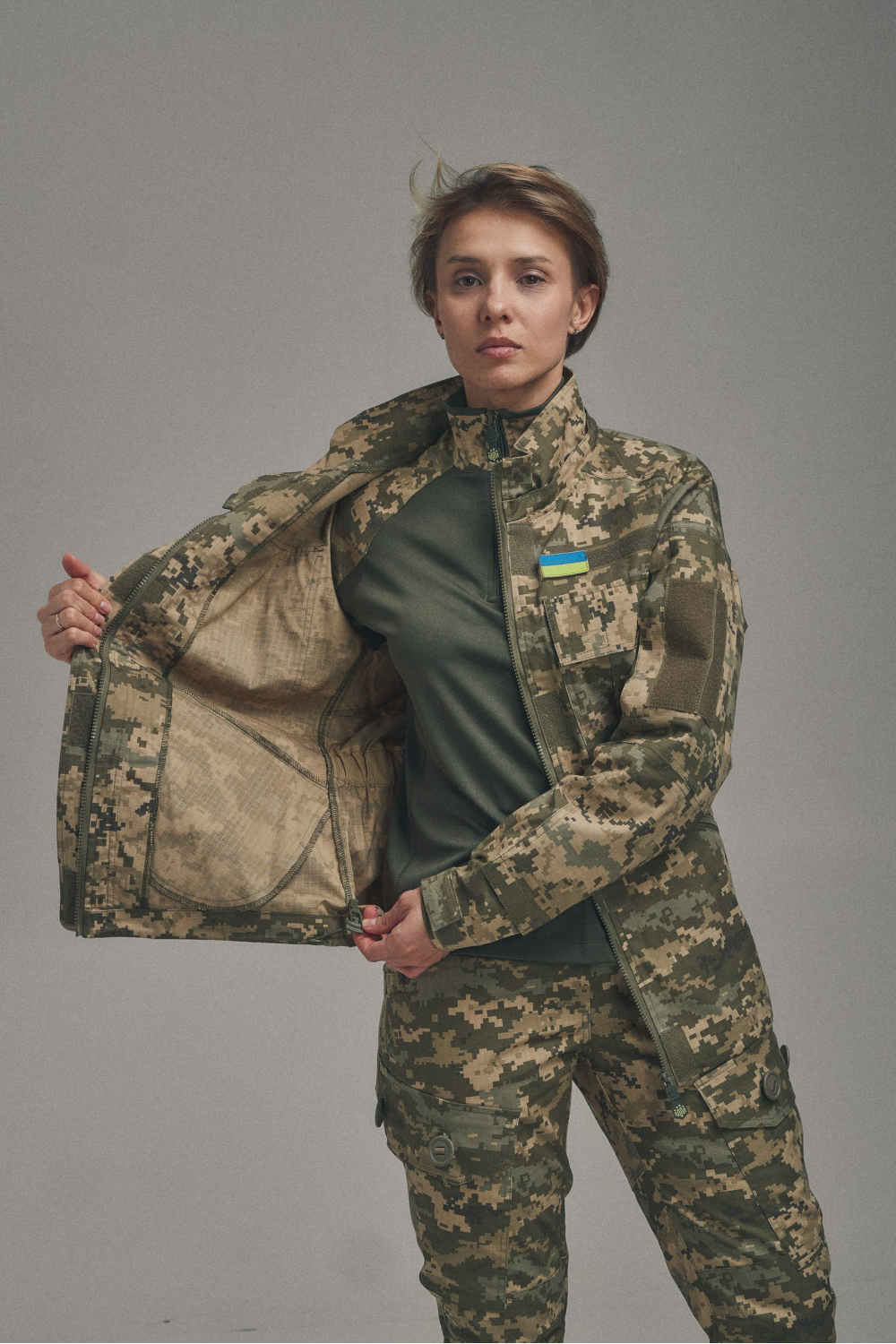 Тактична куртка UA ріп-стоп PL жіноча піксель