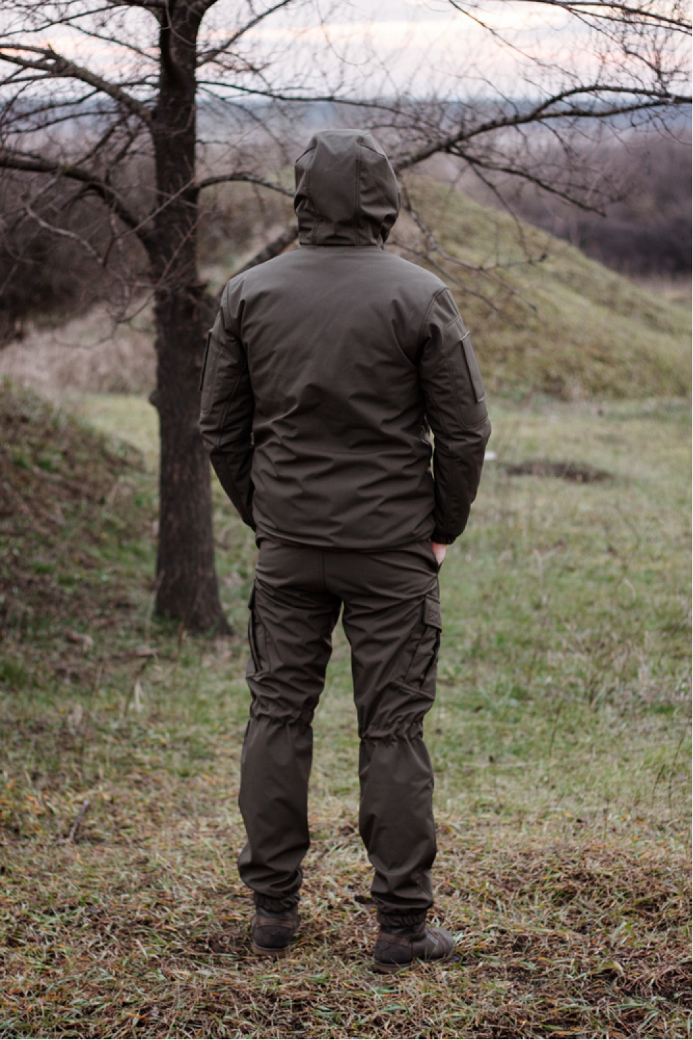 Зимові військові штани Soft Shel (софтшел) хакі