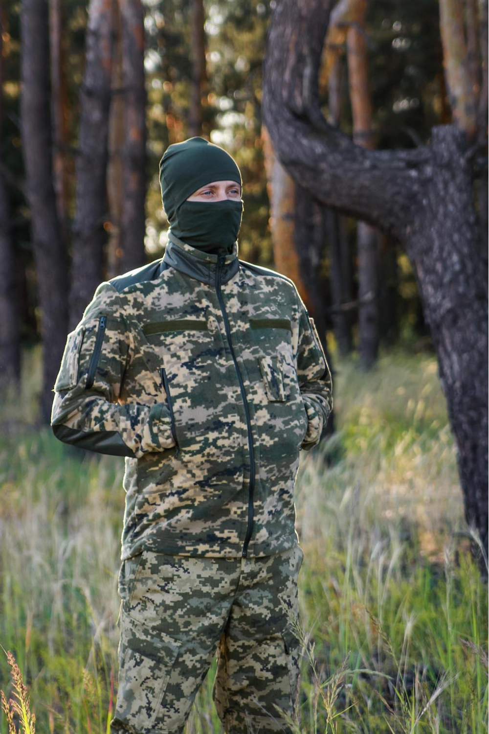 Флісова кофта піксель