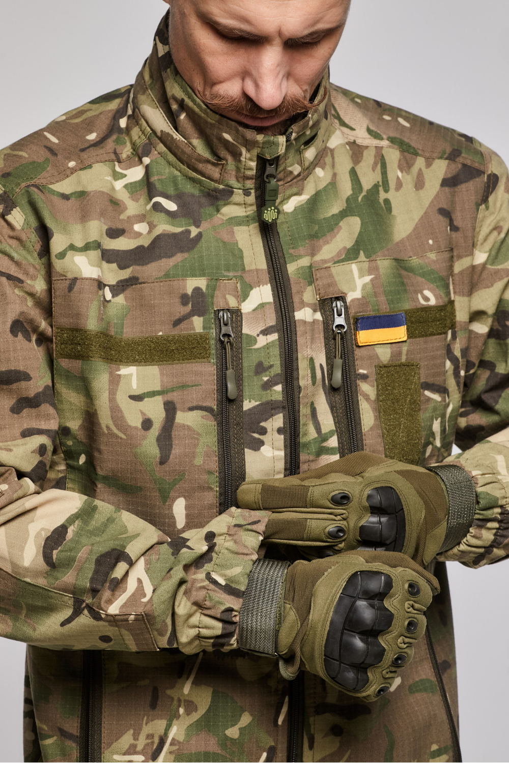 Тактична куртка без планки Ріп-стоп мультикам